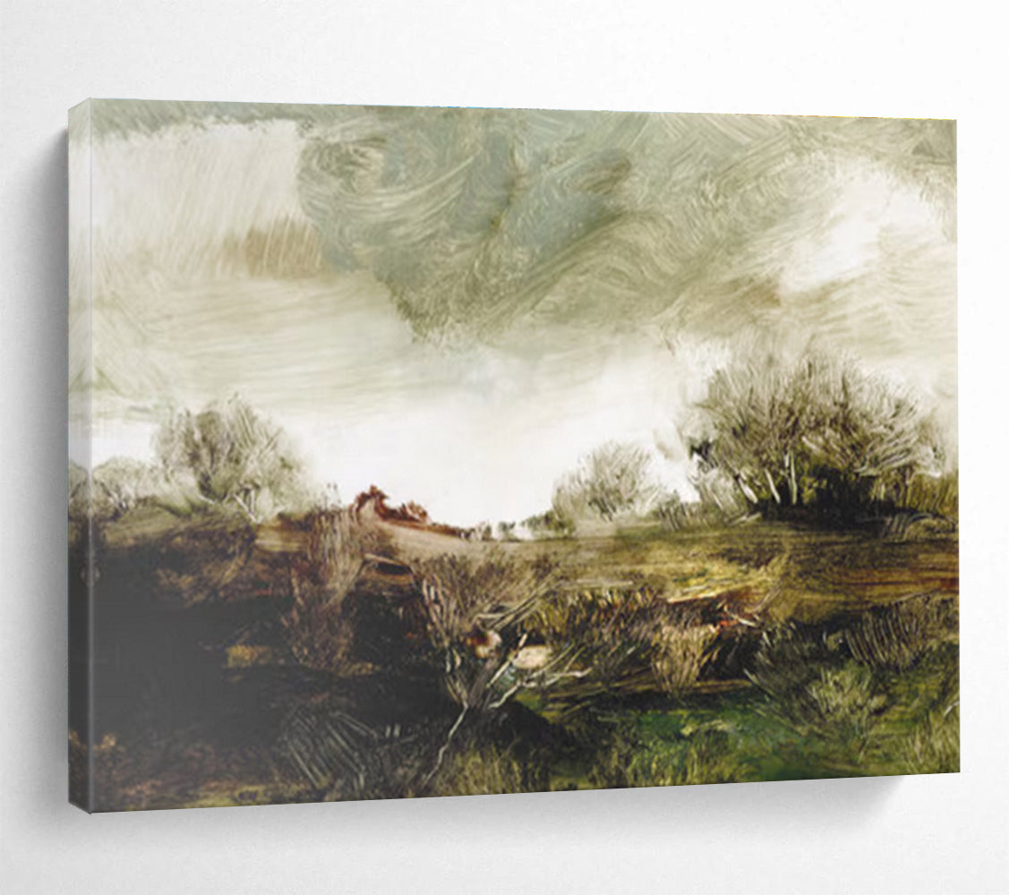 Textured Landscape Abstract Painting for Art Galleries YHT122