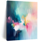 Colorful Fluid Abstract Painting for Creative Office Break Areas GAB1232