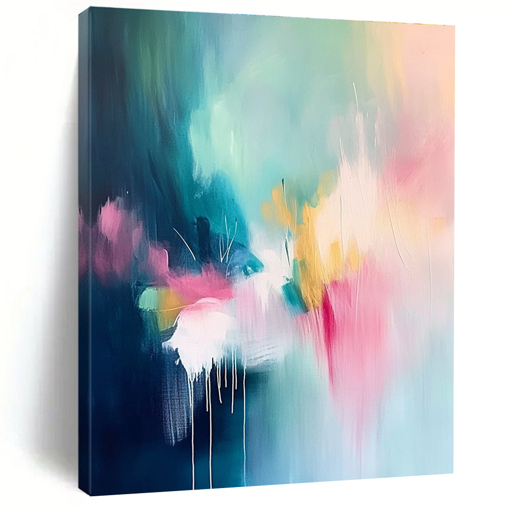 Colorful Fluid Abstract Painting for Creative Office Break Areas GAB1232