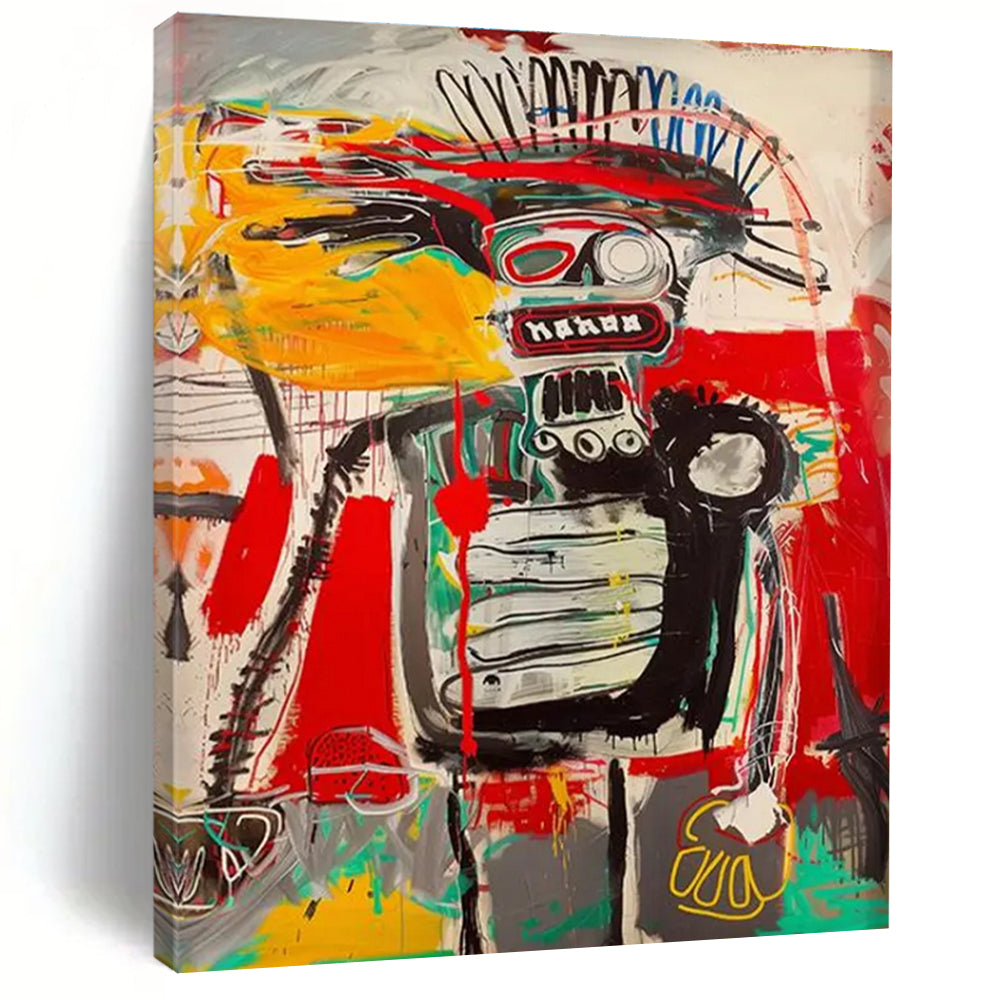 Abstract Robot Figure Painting for Tech - Inspired Workspaces HENG094