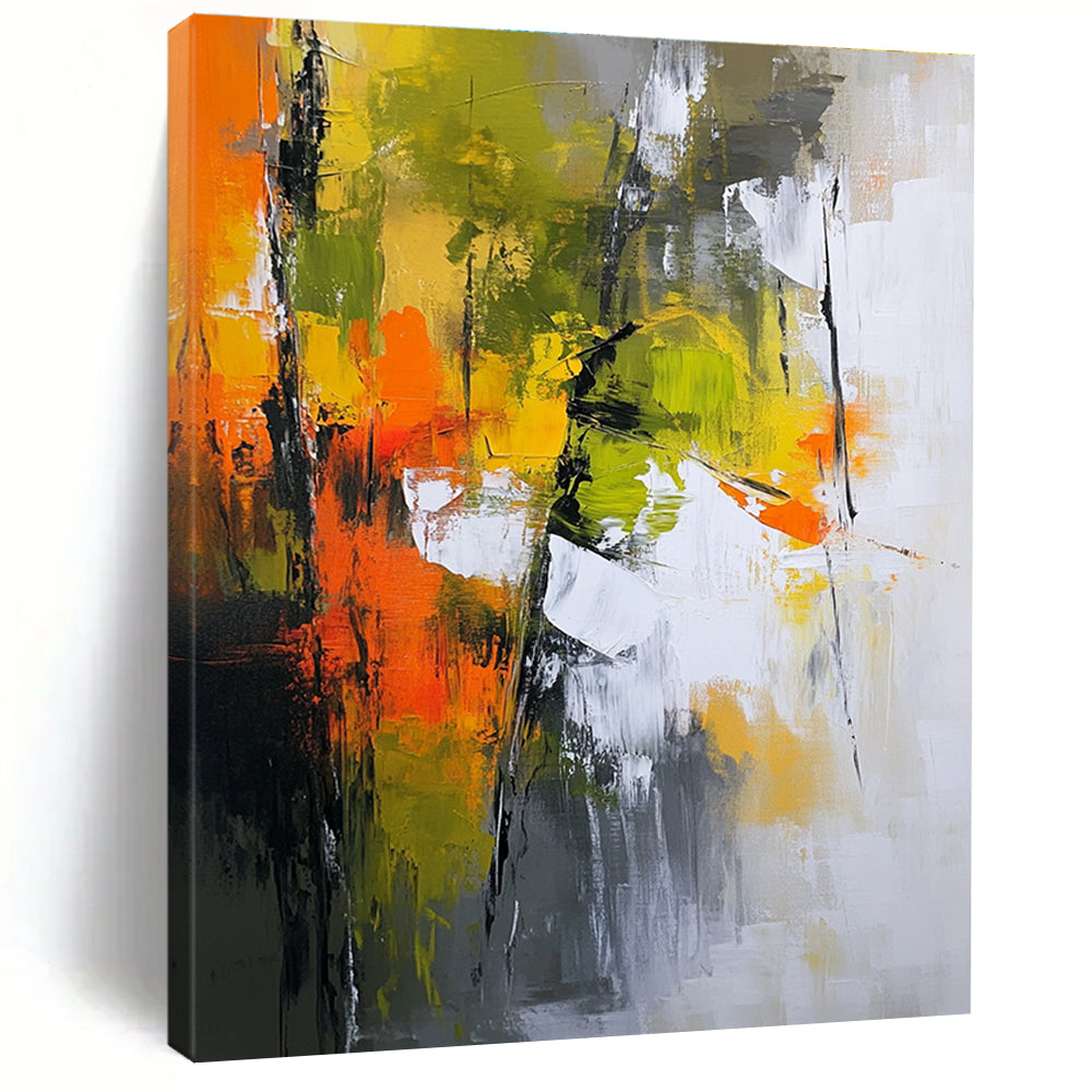 Colorful Abstract Landscape Painting for Creative Coworking Spaces GAB1206