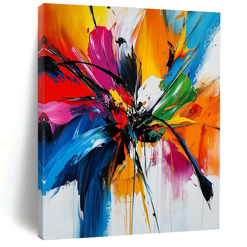 Colorful Flower Abstract Painting with Lively Beauty WINK787