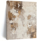 Neutral and Gold Abstract Painting with Subtle Opulence WINK126