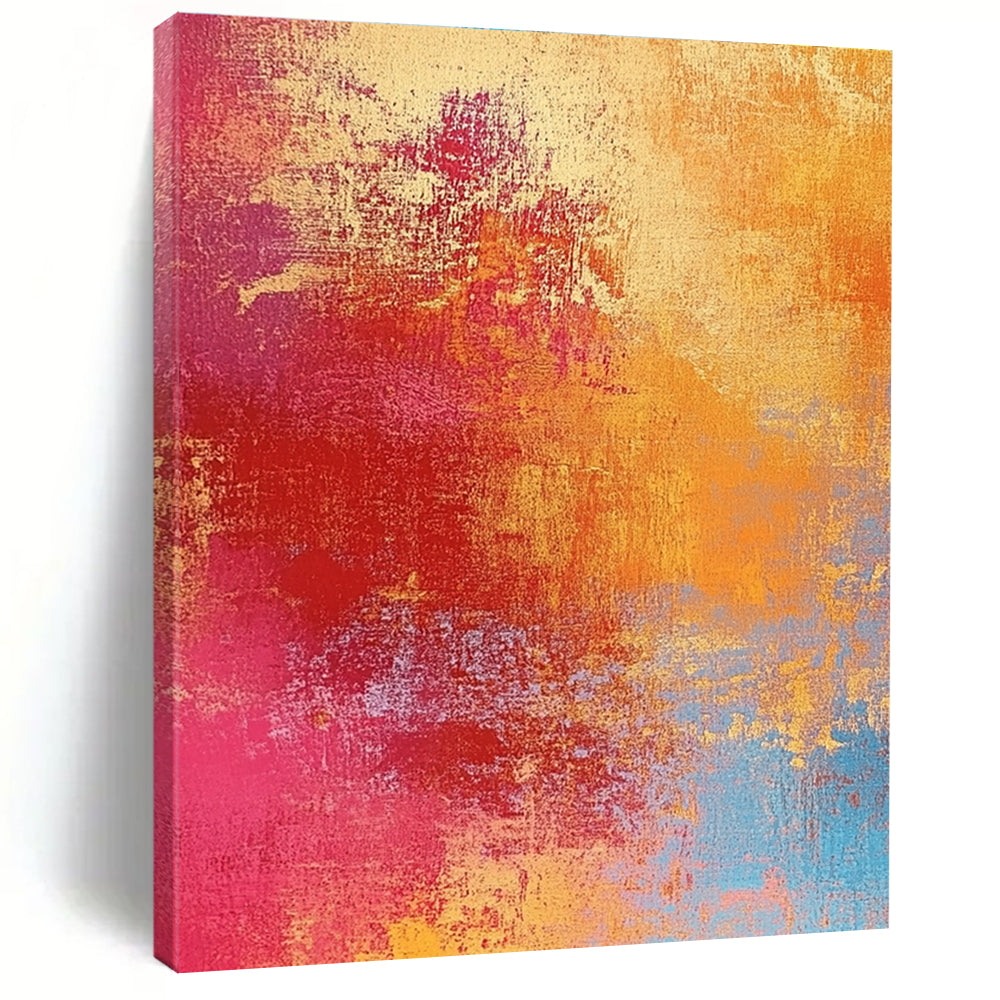 Colorful Gradient Abstract Painting with Vibrant Energy WINK501