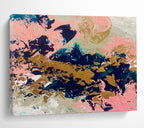 Pink - Gold - Navy Abstract Painting for Chic Bridal Salons YHT384