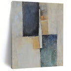 Neutral Toned Shapes Abstract Painting with Subtle Sophistication WINK147