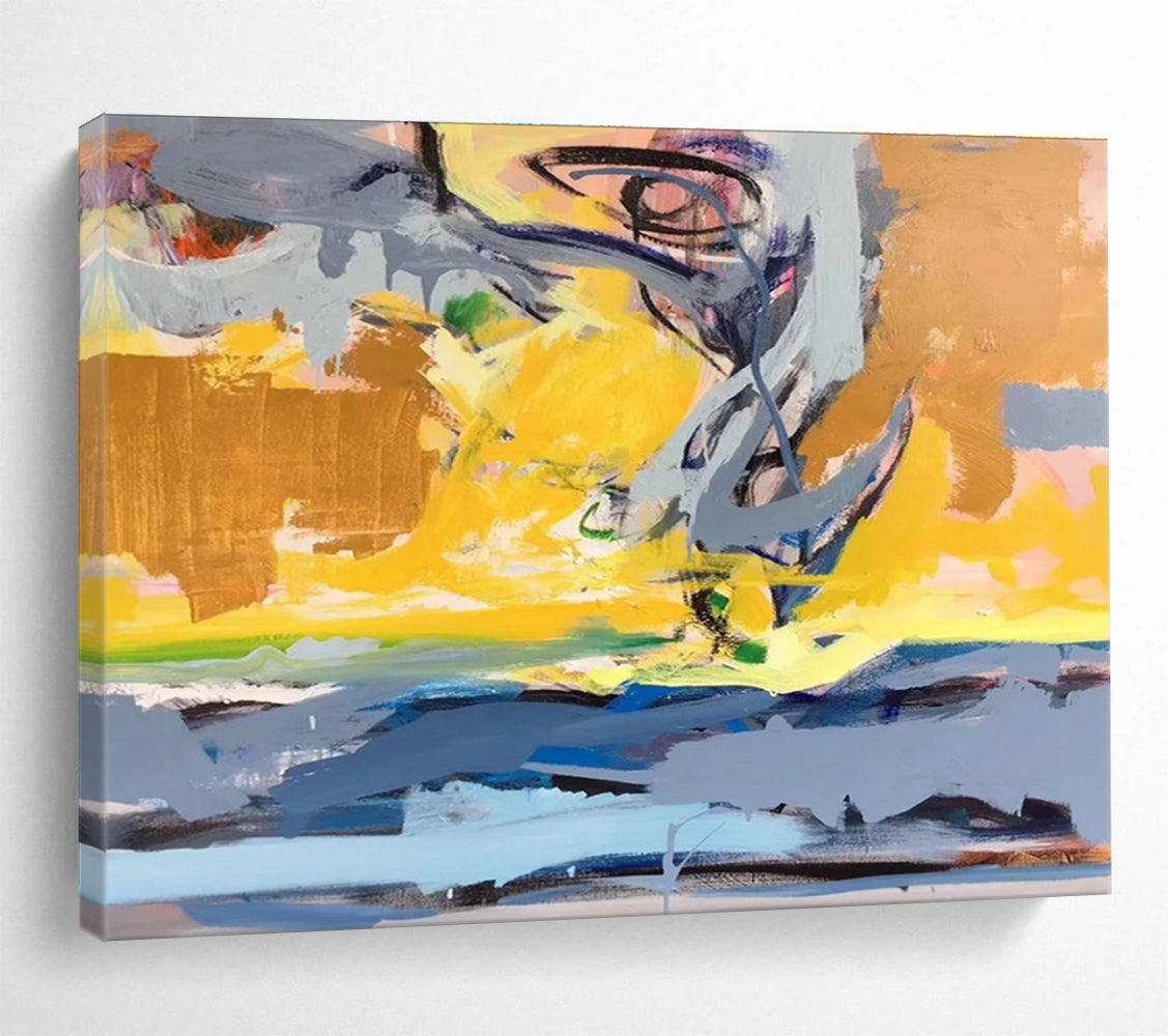 Colorful Abstract Energy Dynamic Painting for Lively Interiors YHT033