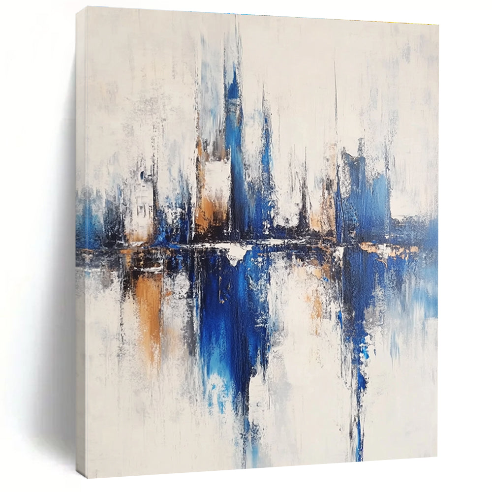 Blue City Abstract - Urban Landscape Art GAB0563