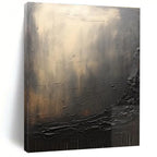 Dark Textured Abstraction Painting for Dramatic Home Theaters HENG449