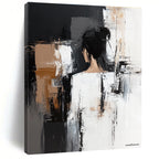 Abstract Female Figure Painting for Contemporary Bedroom Decor GAB1243