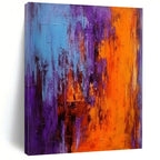 Vivid Color Drip Abstract Painting for Creative Studio Lounges HENG075