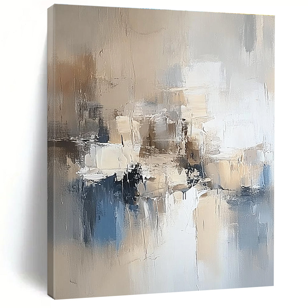 Neutral Tones Abstract Painting with Subtle Elegance WINK801