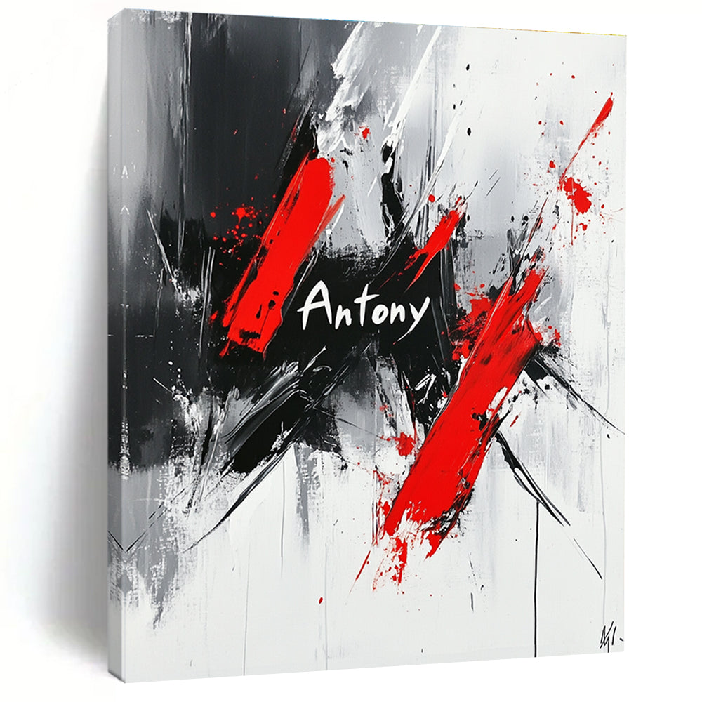 Bold “Antony” Abstract Energetic Graphic Abstract Painting GAB0289