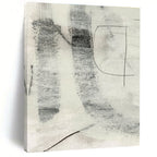 Monochromatic Textured Abstract Painting for Modern Art Galleries HENG213