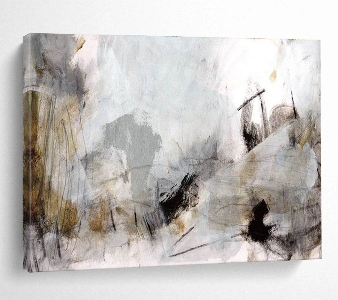 Mixed - Media Abstract Painting for Artistic Workshops YHT135