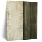 Textured Two - Tone Abstract Painting with Industrial Edge WINK290