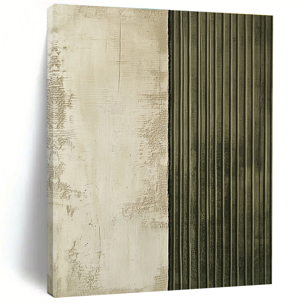 Textured Two - Tone Abstract Painting with Industrial Edge WINK290