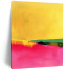 Vibrant Color Fields Abstract Painting with Energetic Palette WINK190