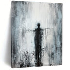 Dark Shadowy Figure - Expressive Abstract Human Art GAB0509