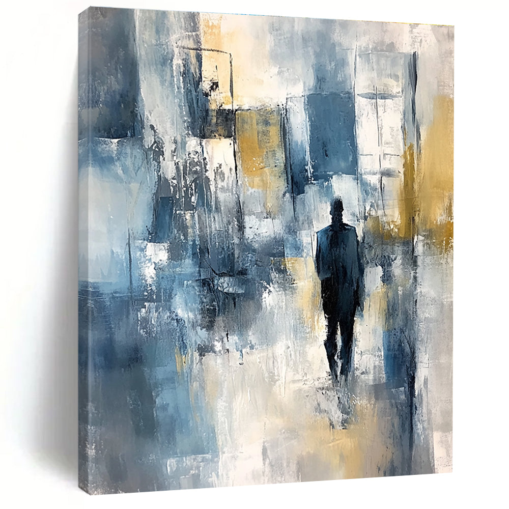 Urban Figure Abstract Painting for Modern City Interiors GAB0750