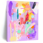 Colorful Pastel Abstract Painting for Bohemian - Styled Cafes GAB1031