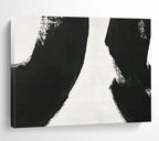 Black - White Abstract Forms  Minimalist Drama ABS031
