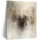 Textured Neutral Abstract Painting for Industrial - Style Lofts GAB1007