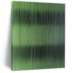 Green Striped Abstract Painting with Subtle Gradients WINK842