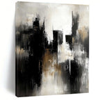 Urban - like Abstract Scene Painting with Shadowy Mystery WINK358