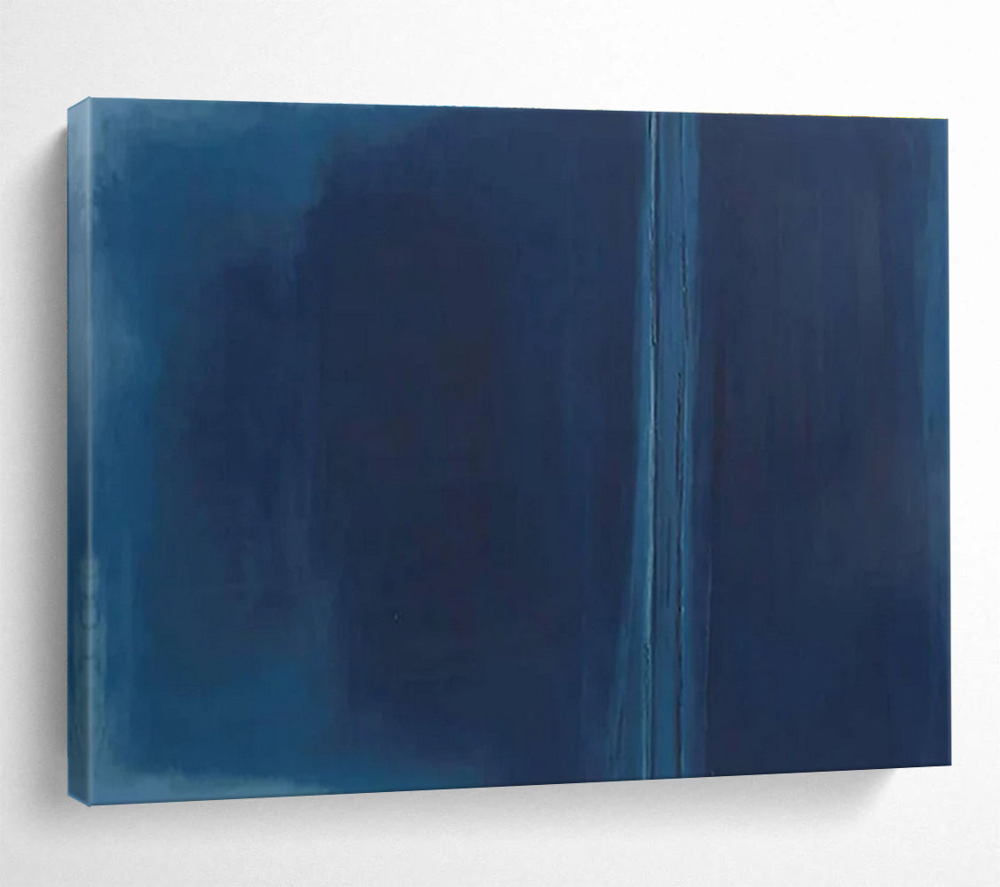 Simple Blue Abstract Painting for Minimalist Art Galleries YHT273