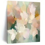 Pastel Flower Abstract - Serene Floral Abstract Art GAB0492