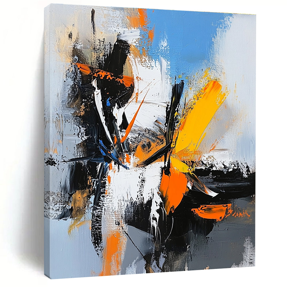 Colorful Abstract Shapes Painting with Dynamic Vitality WINK408