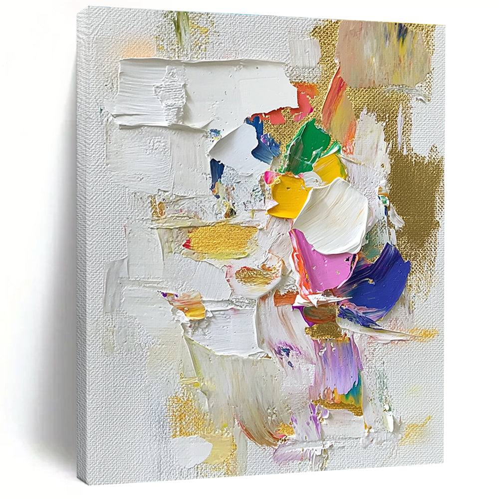 Colorful Textured Abstract Painting for Art - Centric Bedrooms GAB0821