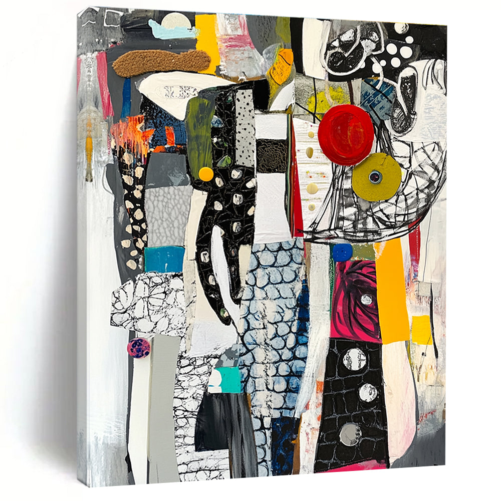 Mixed - Media Abstract Painting for Contemporary Art Galleries GAB1056