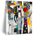 Mixed - Media Abstract Painting for Contemporary Art Galleries GAB1056