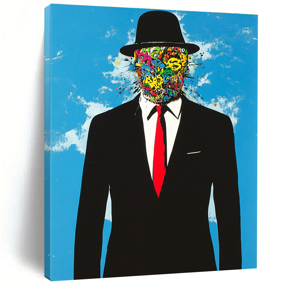 Colorful Graffiti Face Abstract Painting of Urban Identity GAB0194