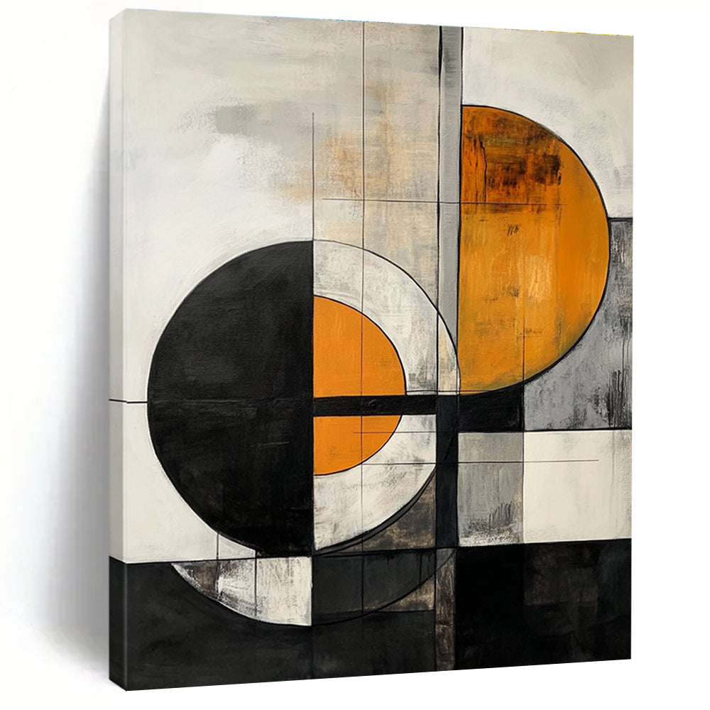 Overlapping Circle Abstract - Symmetrical Abstract Painting GAB0659