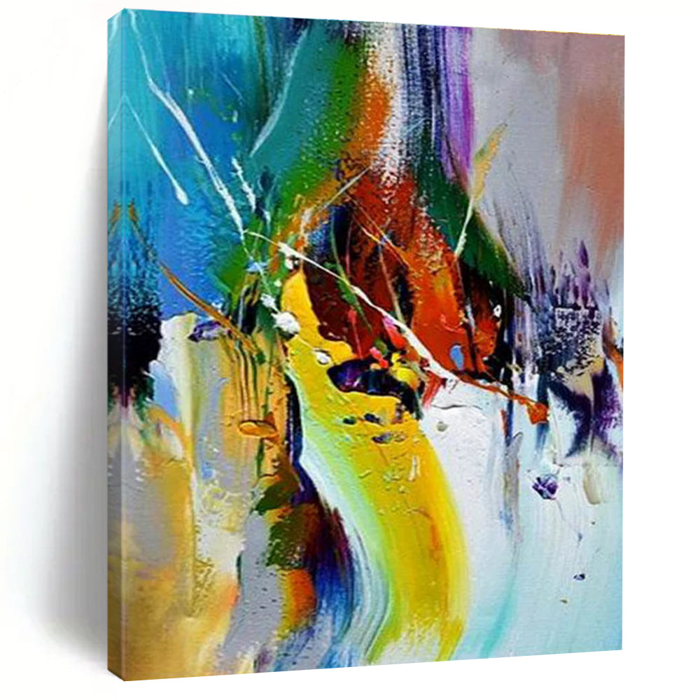 Dynamic Color Streak Abstract Painting for Art - Centric Hallways HENG414