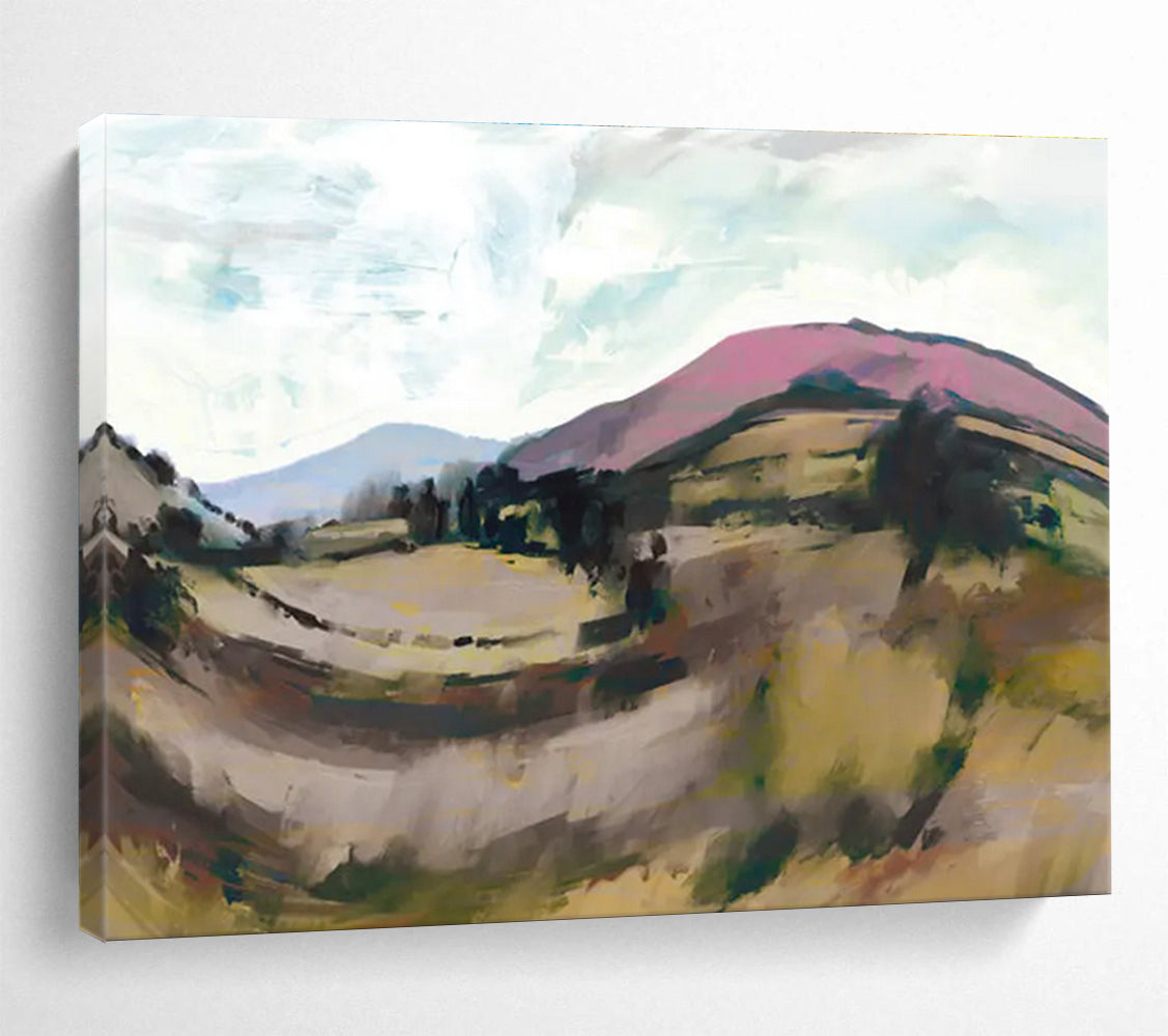Colorful Mountain Abstract Painting for Adventure - Themed Spaces YHT126