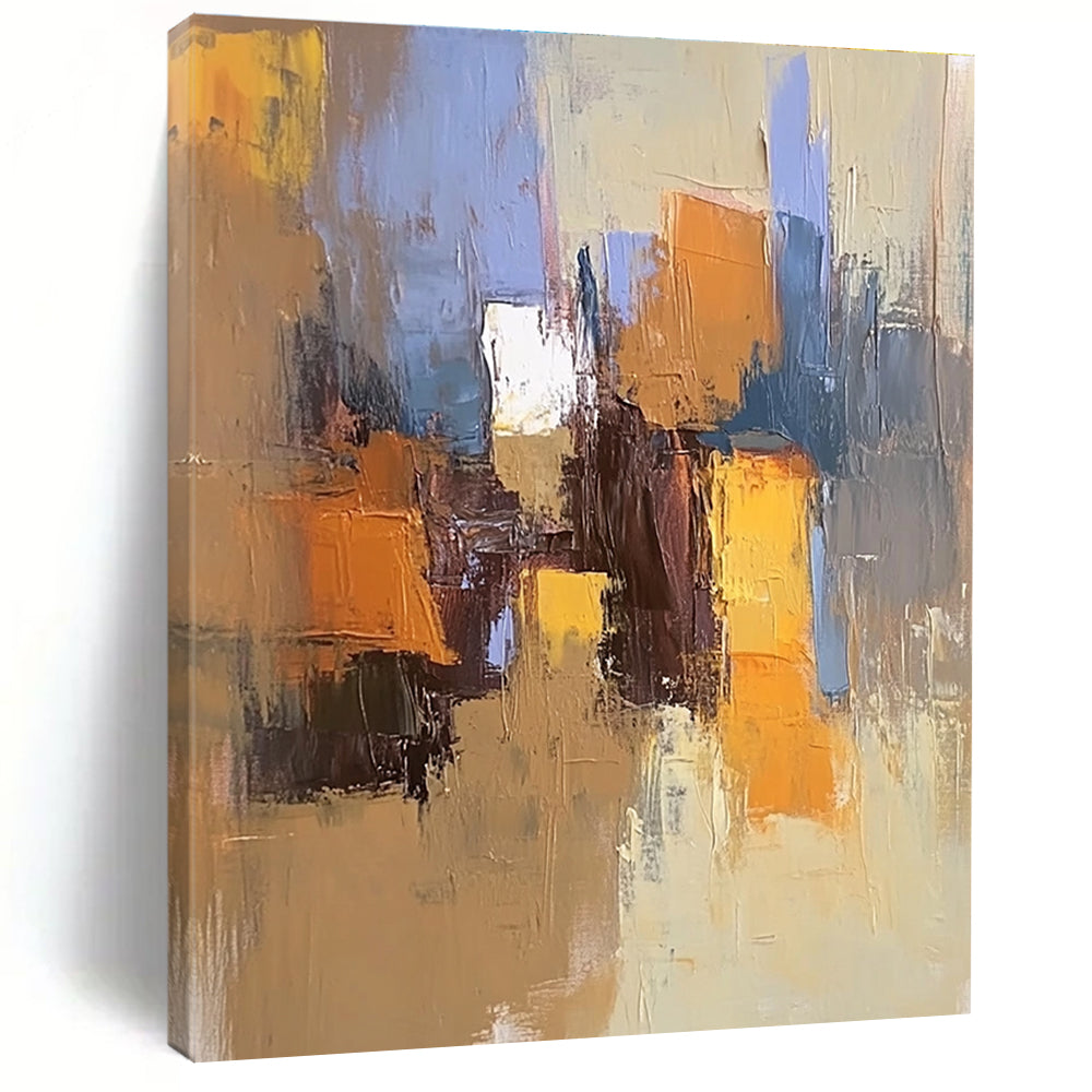 Colorful Urban Scene Abstract Painting with Lively Energy WINK792