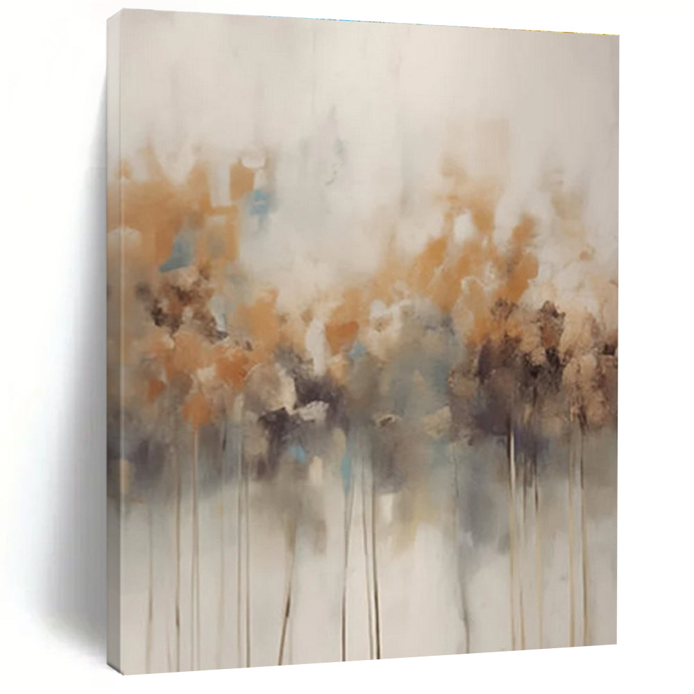 Neutral - Colored Reed - Like Abstract Painting for Spa Retreats HENG117