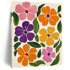 Colorful Flower Patterns Abstract Painting for Bohemian - Style Living Rooms GAB1352