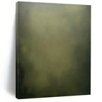 Muted Green Abstract Painting for Serene Spa Waiting Areas HENG486
