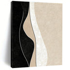 Curved Neutral Shapes Abstract Painting with Elegant Simplicity WINK098
