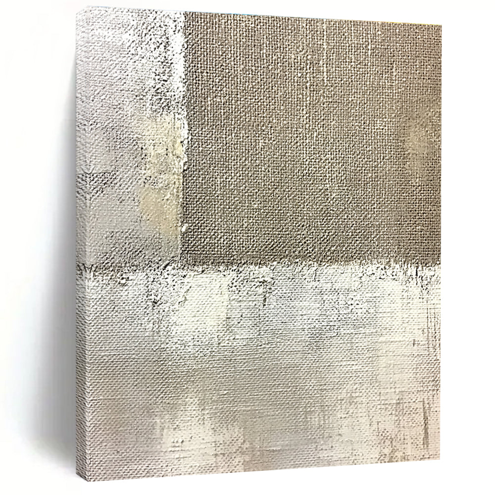 Textured Neutral Abstract Painting with Subtle Depth WINK338