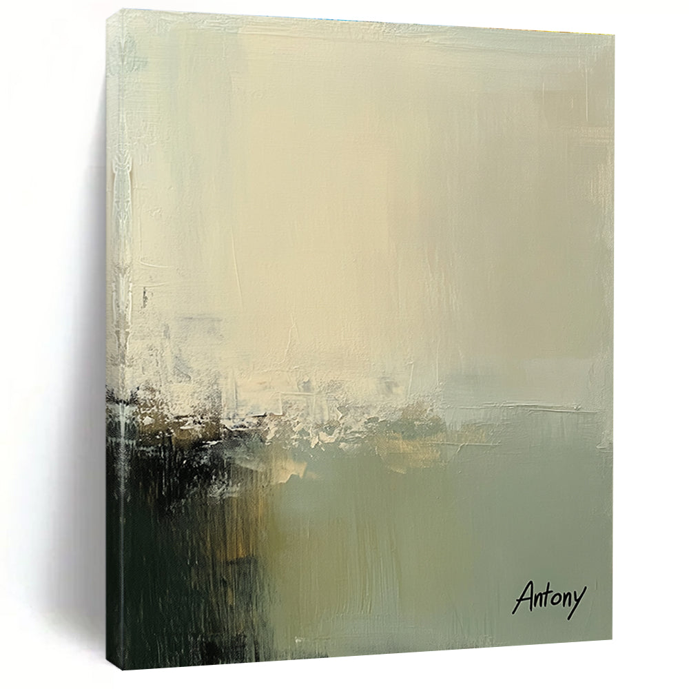 Minimalist Abstract Landscape Painting for Scandinavian - Inspired Living Rooms GAB1227