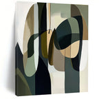 Organic Shapes Abstract Painting for Wellness Center Waiting Rooms GAB1224