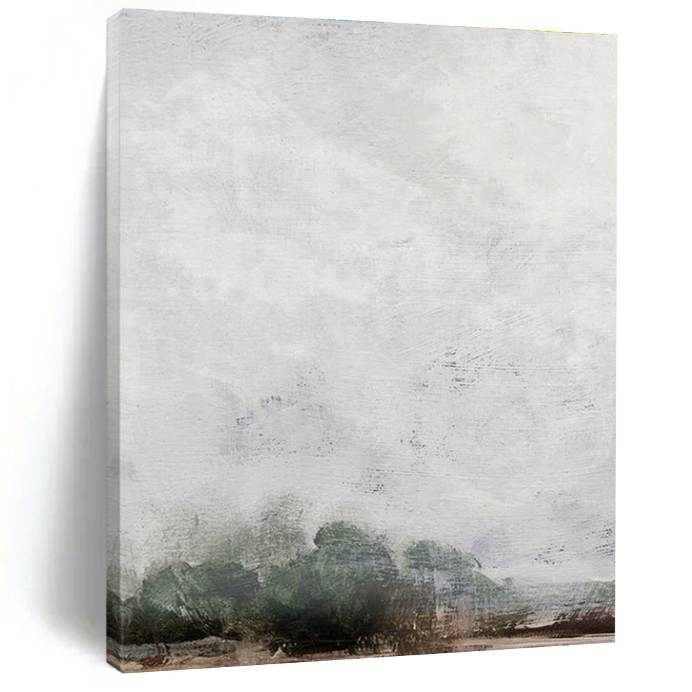 Ethereal Misty Landscape Abstract for Serene Bedrooms HENG221