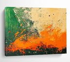 Energetic Splatter - Style Abstract Painting with Dynamic Color Bursts ABS223