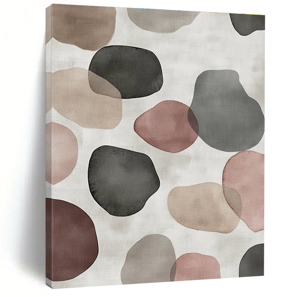 Earth Toned Abstract Shapes 2 Painting with Soothing Repetition WINK725